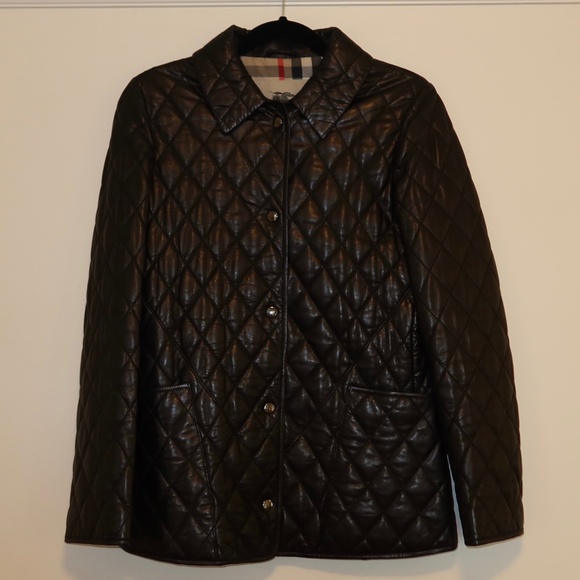 Burberry Quilted Leather Barn Jacket - Picture 1 of 4